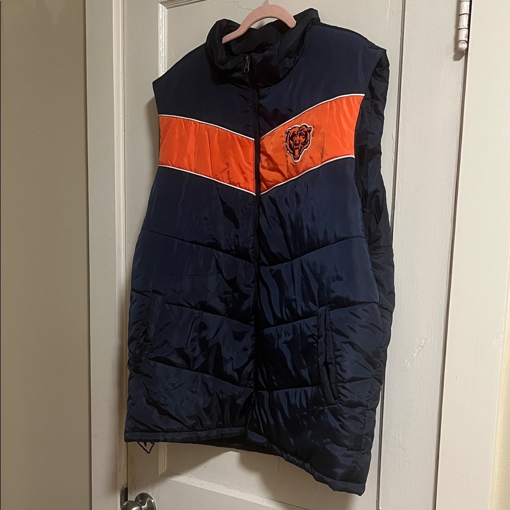 NFL Chicago Bears Puffer Vest Please Read